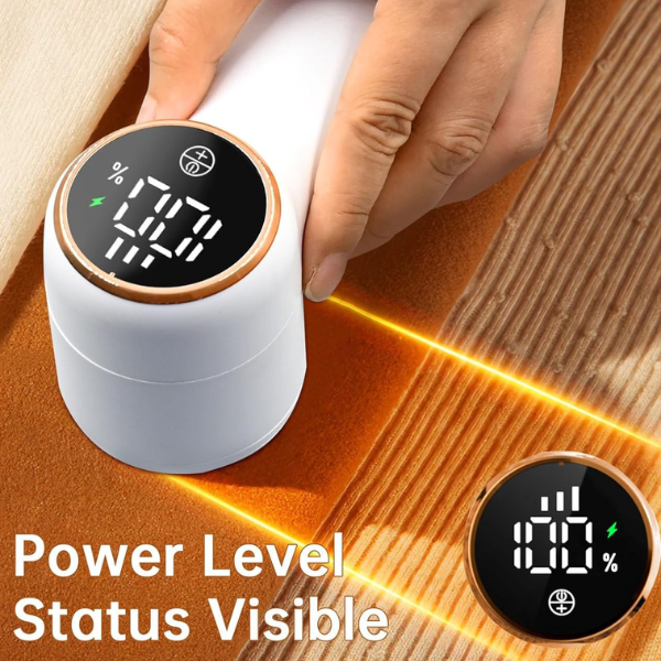 LED Display 6-Blade 3-Speed Rechargeable Electric Lint Remover Remove Pilling Bn-link - BN-LINK