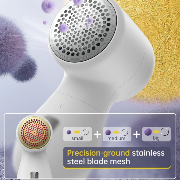 LED Display 6-Blade 3-Speed Rechargeable Electric Lint Remover Remove Pilling Bn-link - BN-LINK