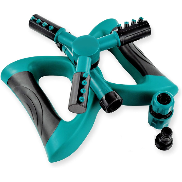 Rotating Lawn Sprinkler Yard Large Area for Lawns and Gardens Bn