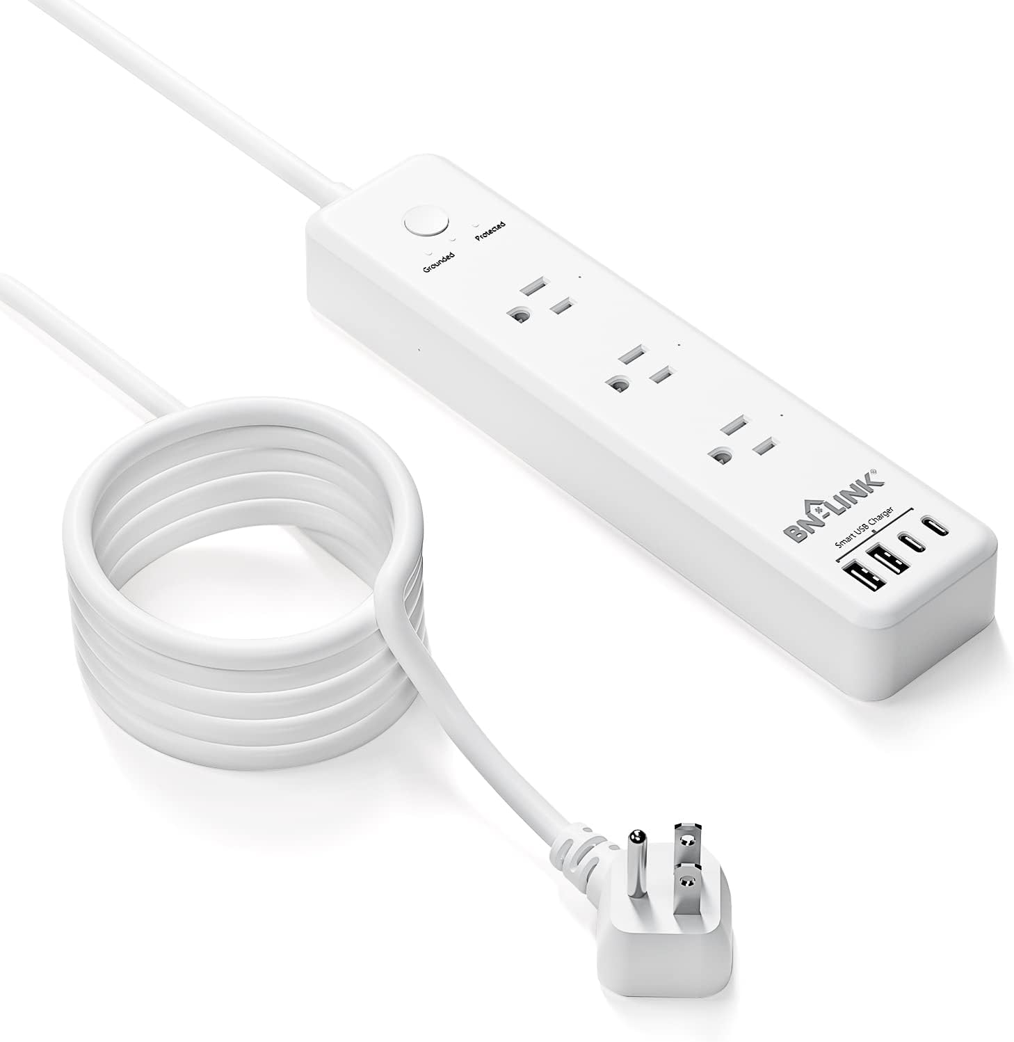  BSEED Power Strip with USB,3 Outlet Extension 3 USB
