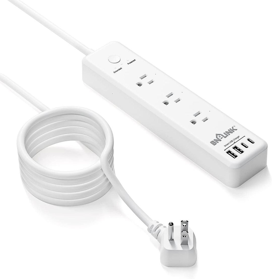 Power Strips Surge Protector 3-Outlet & 4 USB Ports BN-LINK - BN-LINK