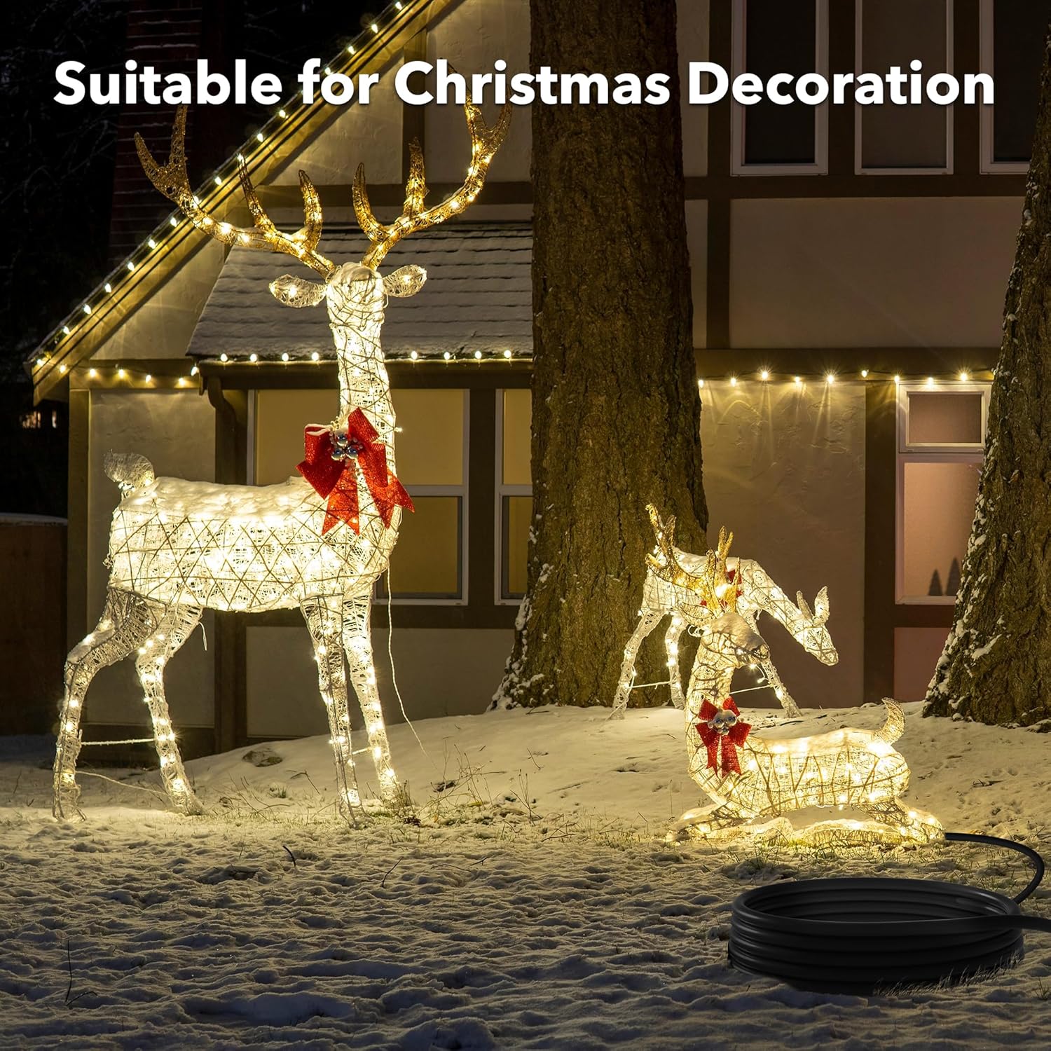 10ft Waterproof Outdoor Extension Cord SJTW 12/3 | Bn-link