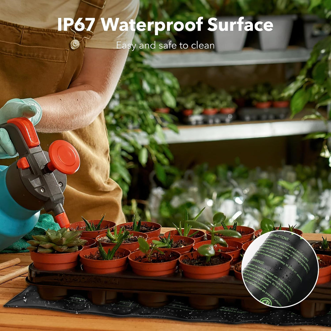 Durable Seedling Heat Mat Warm Hydroponic Heating Pad Waterproof 10" x 20.75" - 4 Pack Bn-link - BN-LINK