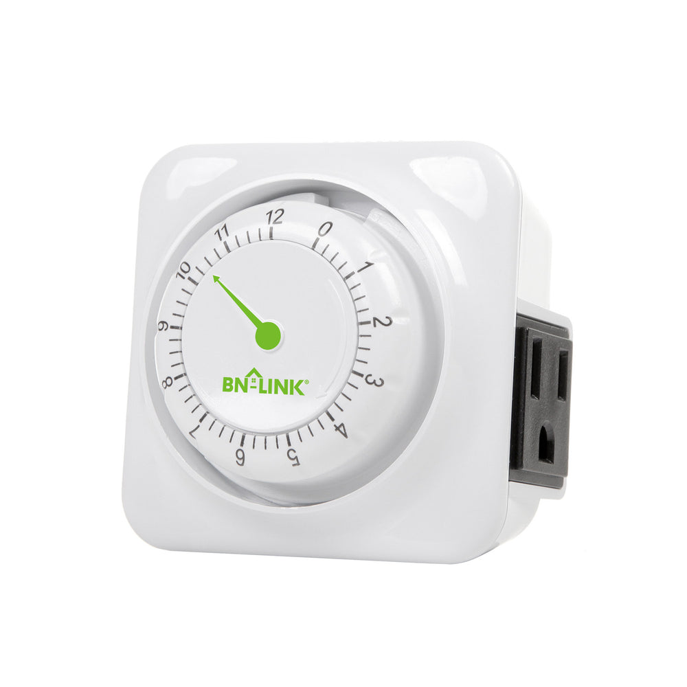 BN-LINK 12 Hour Mechanical Countdown Timer With Grounded Pin - Energy ...