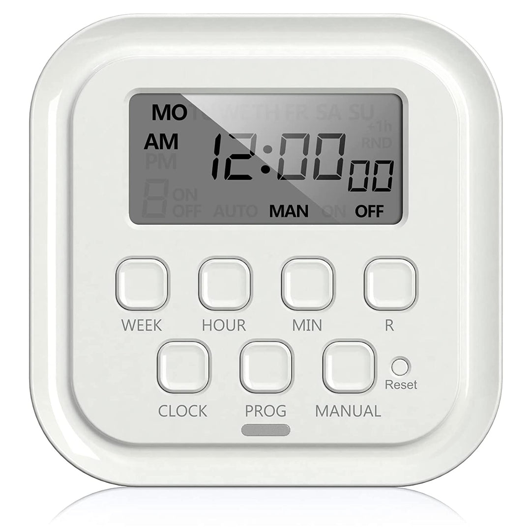 BN-LINK 7 Day Heavy Duty Digital Programmable Timer - Dual Outlet (Outdoor)