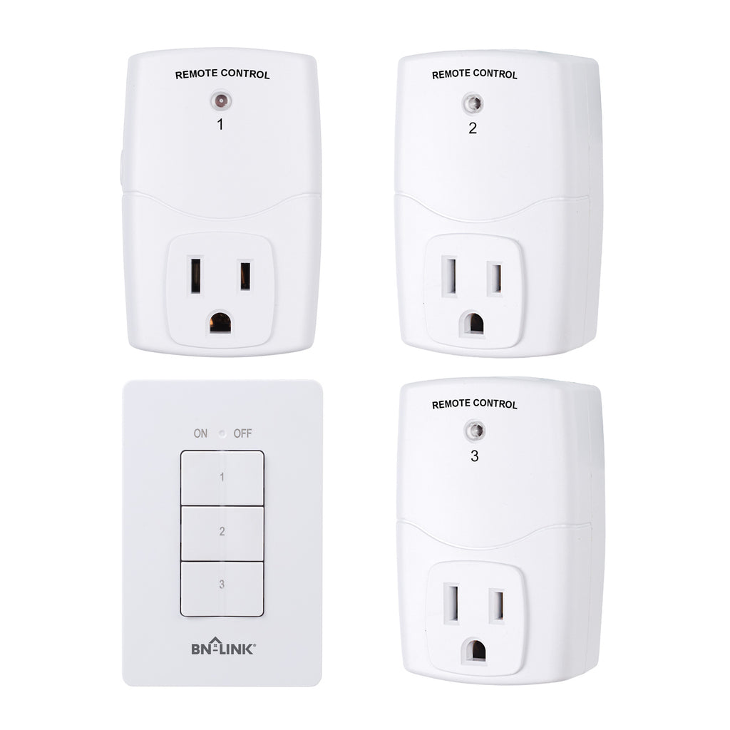 Syantek Remote Control Outlet Wireless Light Switch for Household