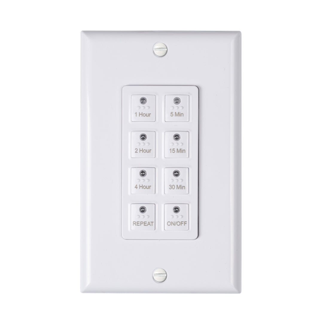 Countdown Digital In-wall Timer Switch 5-15/30/60mins, 2-4h, Free Plate BN-LINK - BN-LINK