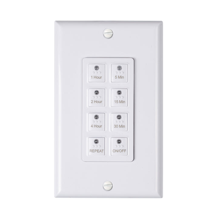Countdown Digital In-wall Timer Switch 5-15/30/60mins, 2-4h, Free Plate BN-LINK - BN-LINK
