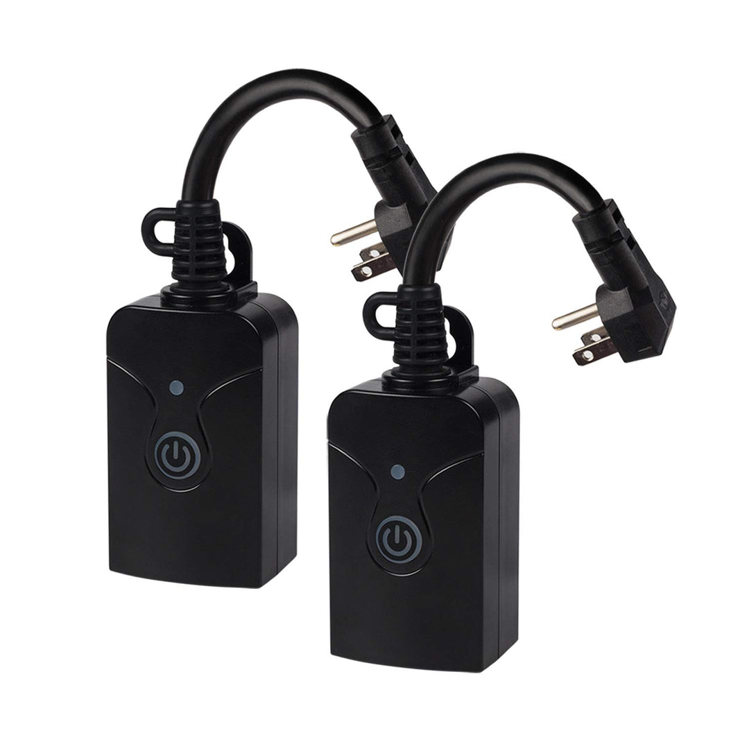 Remote Control Outlet Plug Adapter (2 Pack) with Dual Remote