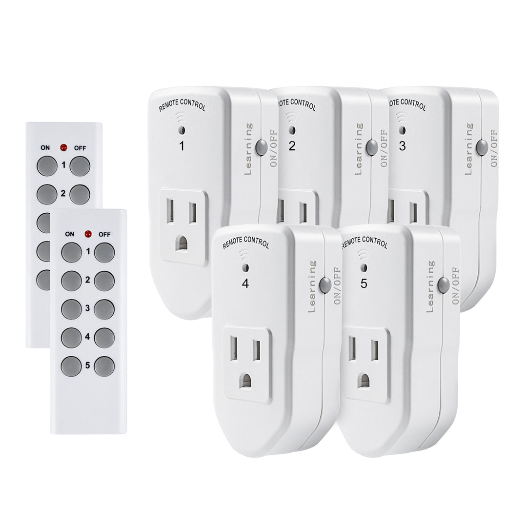 BN-Link Wireless Remote Control Electrical Outlet Switch for