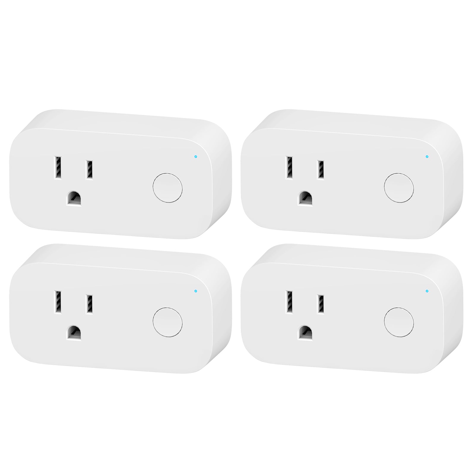 Smart Plug 15A WiFi&Bluetooth Outlet Extender Dual Socket Plugs Compat - BN- LINK