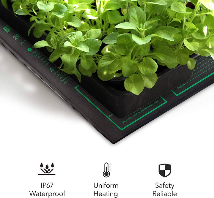 Seedling Heat Mat 20" x 20.75" with Heating Thermostat Outlet Controller BN-LINK - BN-LINK