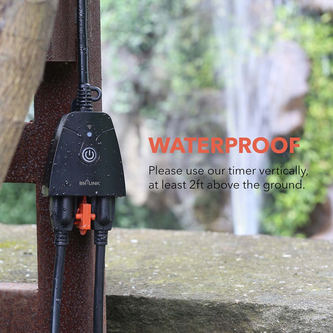 Outdoor Smart Plug Waterproof - Alexa Plugs Outdoor Dual Outlets