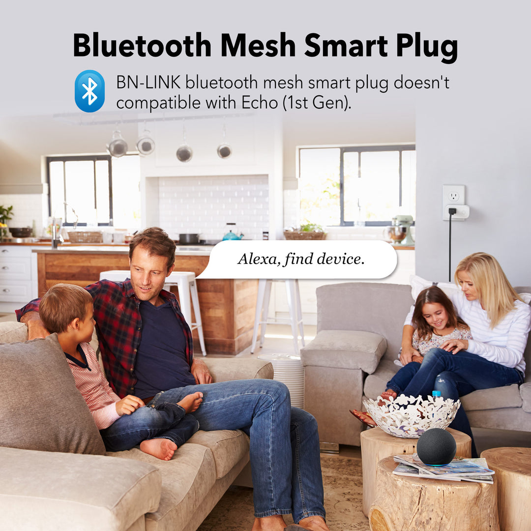 Bluetooth Mesh Smart Plugs Remote Outlets Voice Control 2 PACK& 4 PACK BN-LINK - BN-LINK