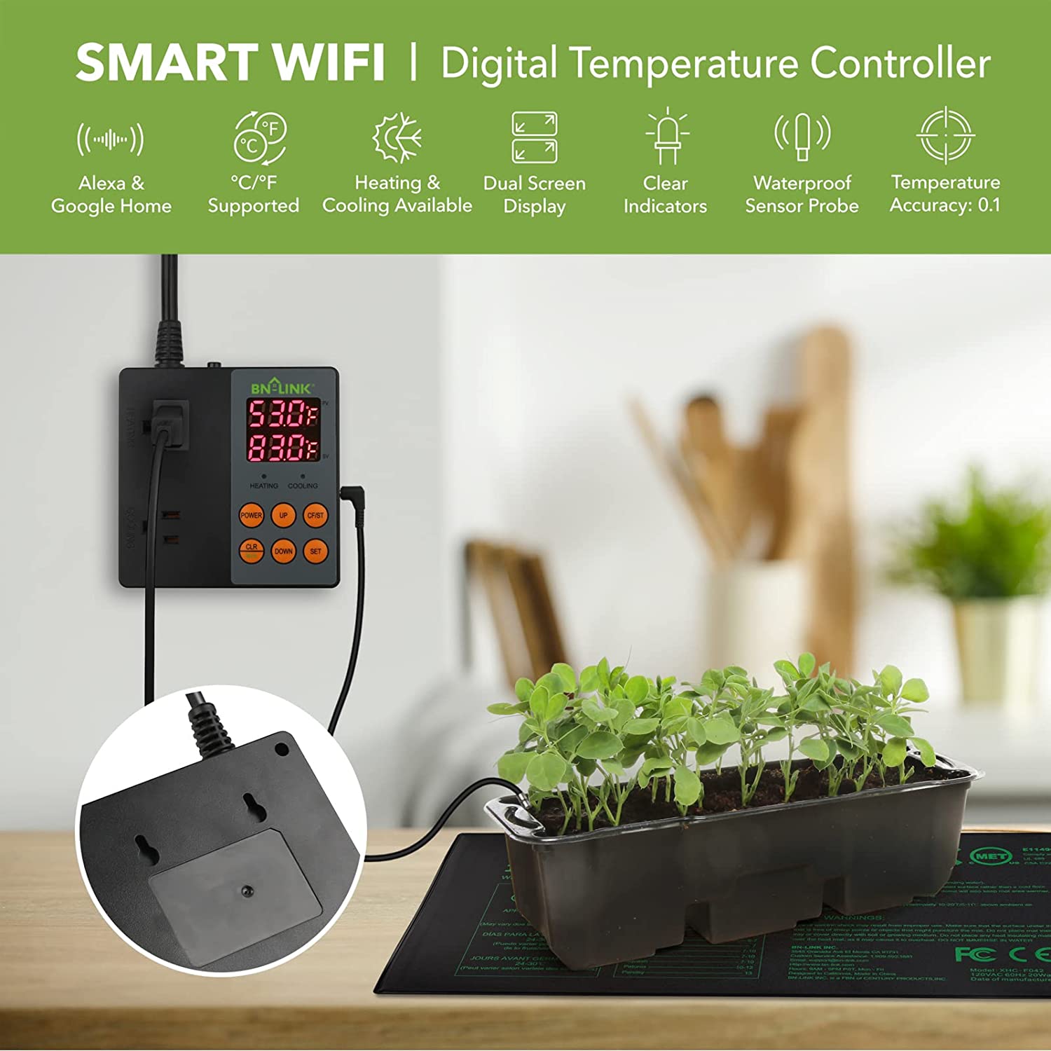 Waterproof WiFi Temperature Sensor for Intelligent Temperature Control
