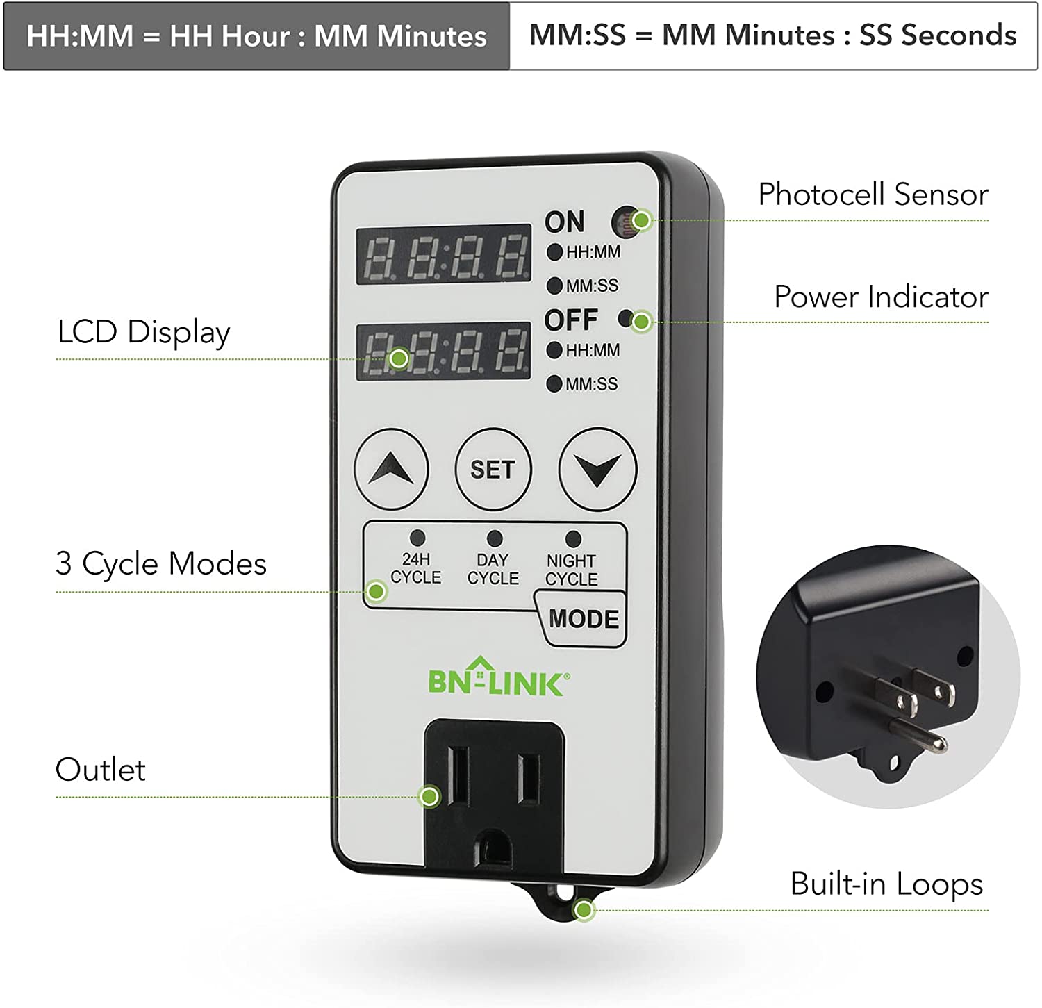 DIGITEN Temperature Controller Day/Night Temperature Controlled Outlet