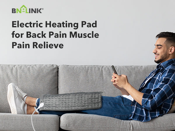 Heating Pad for Back Pain and Cramps Relief Extra Large 12"x24"BN-LINK - BN-LINK