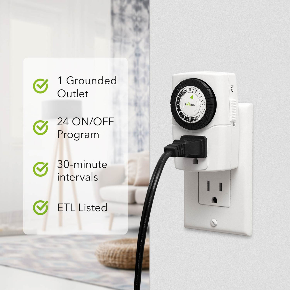 BN-LINK Timer for Outlet | Indoor & Outdoor Timer | BN-LINK