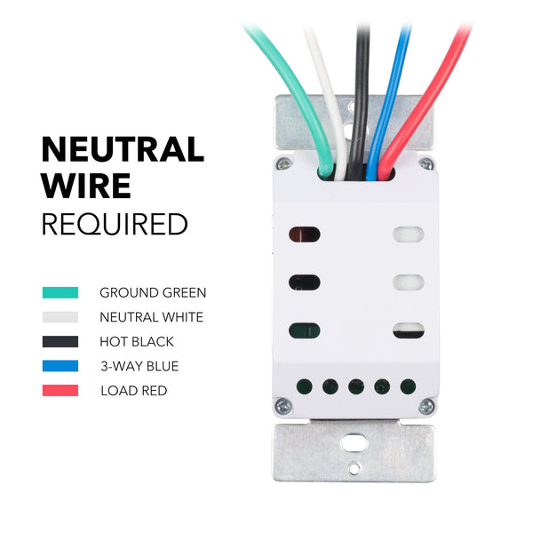 7 Day Programmable In-Wall Timer Switch, Single Bole 3 Way Use Blue Ba