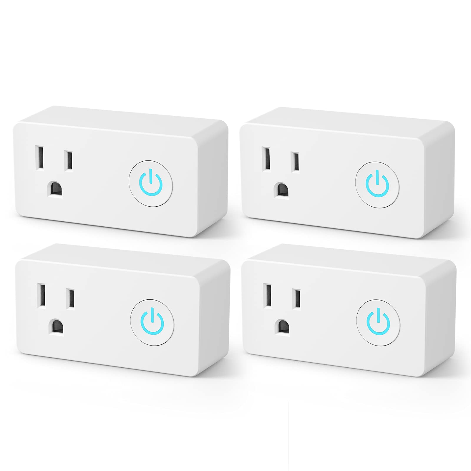 Govee Dual Smart Plug 2 Pack, 15A WiFi Bluetooth Outlet, Work with Alexa  and Google Assistant, 2-in-1 Compact Design, Govee Home App Control  Remotely