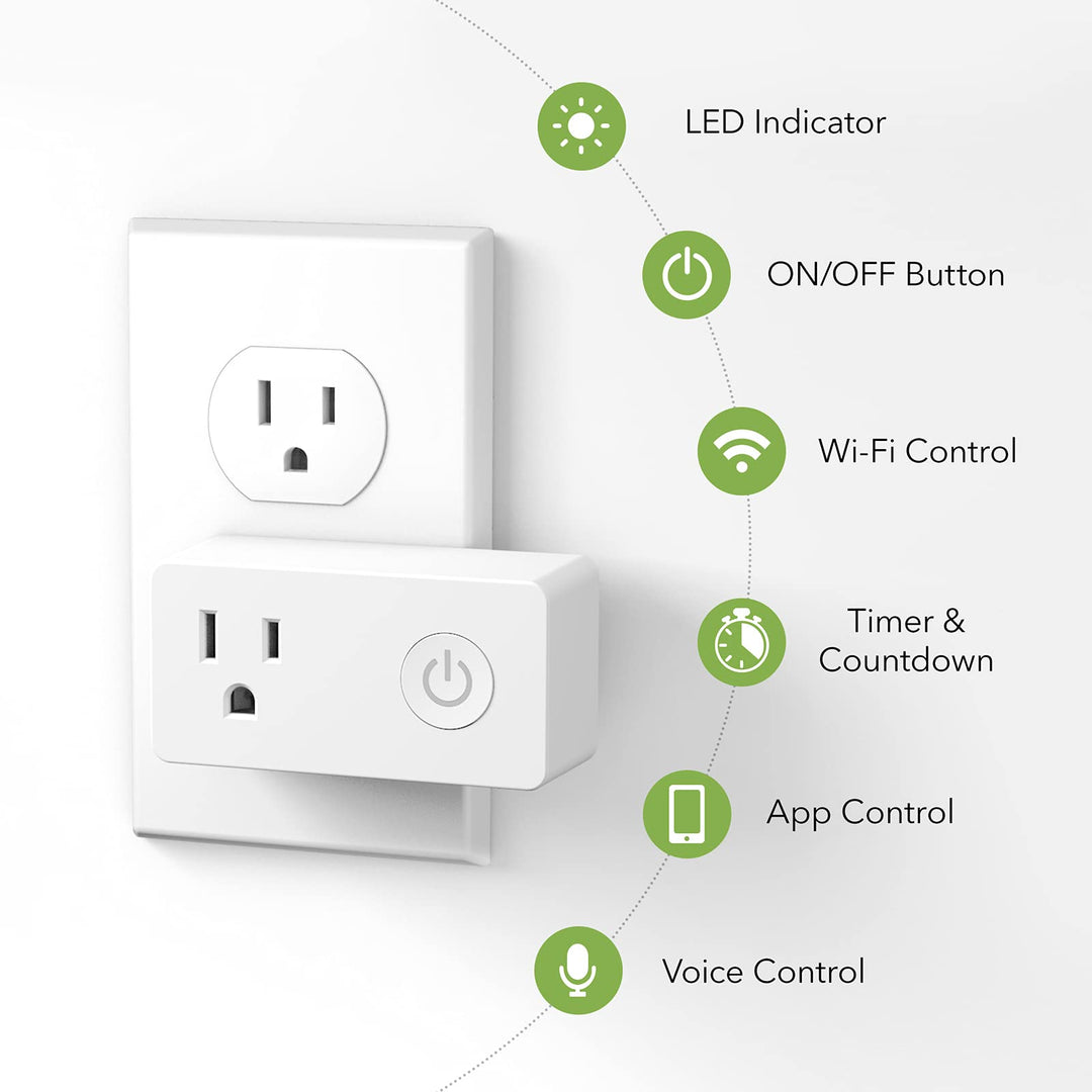 Smart WiFi Outlet Compatible with Alexa and Google Assistant 3-Pack BN - BN- LINK