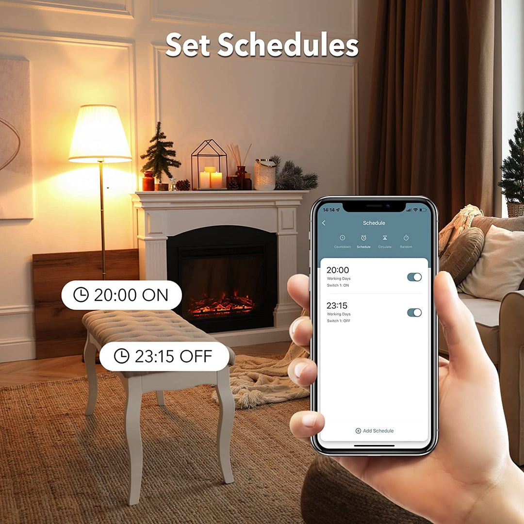 Smart Plug Compatible with Alexa and Google Assistant, WiFi Smart Outlet  ETL Certified, Timer Schedule, App Remote Control, No Hub Required, 2.4 GHz  Wi-Fi Only, 1 Pack – Lightinginside