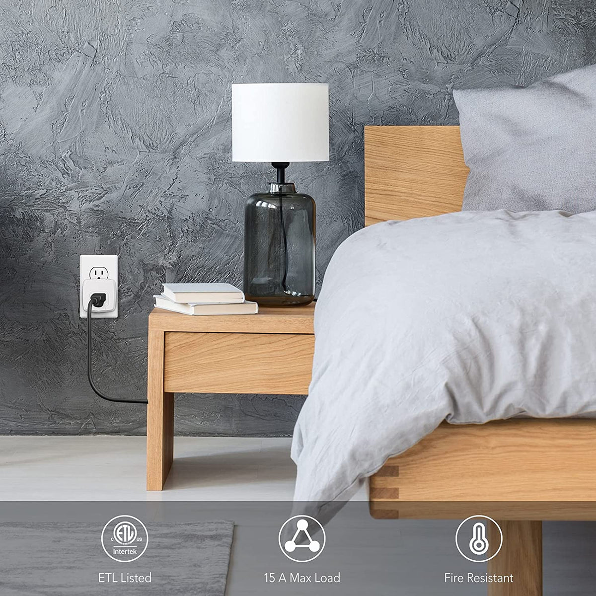 Mini Smart Outlet Smart WiFi Plug Outlet Mini 15A Compatible Function ETL BN-LINK
