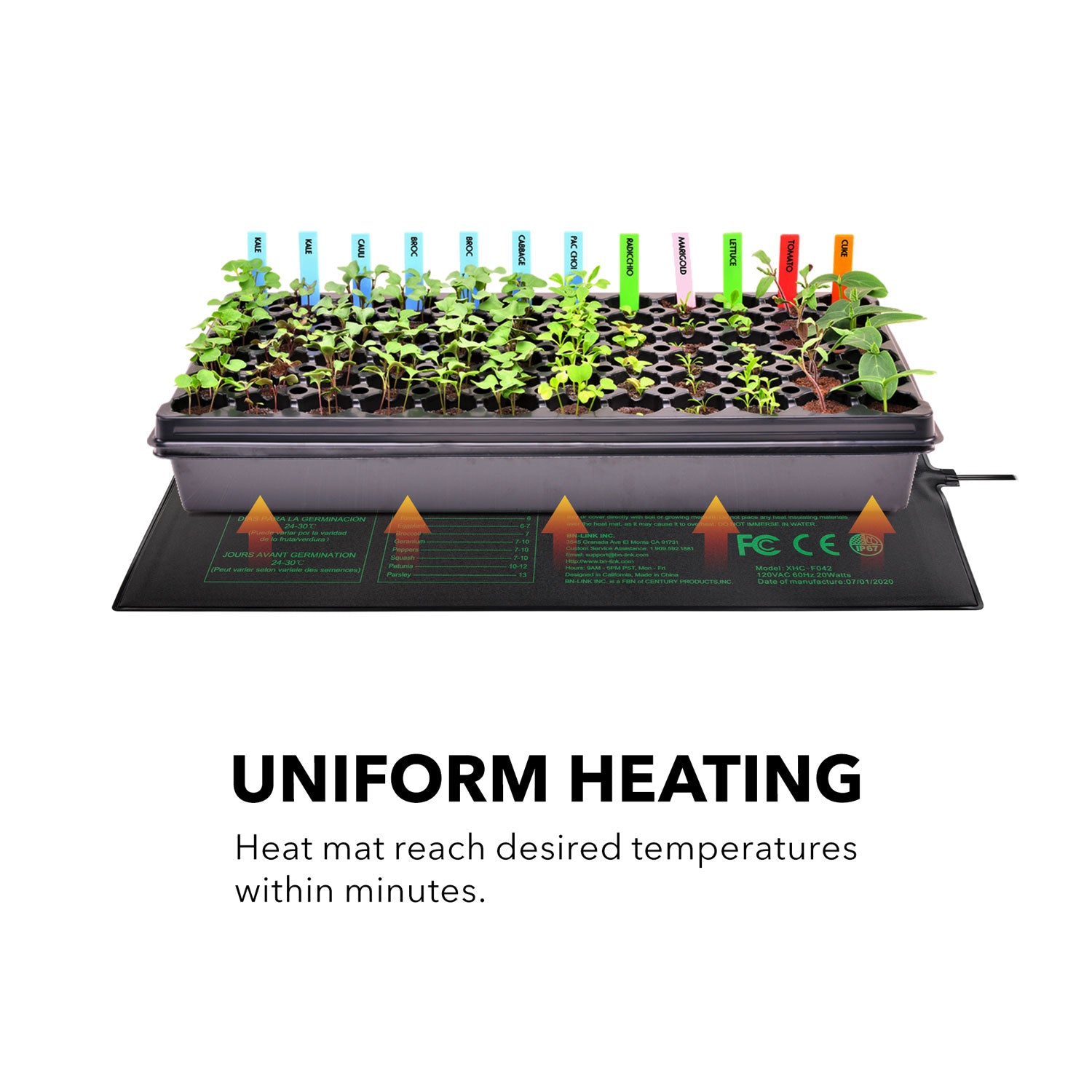 Durable Seedling Heat Mat Warm Hydroponic Waterproof 10