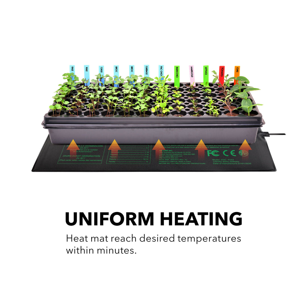 Durable Seedling Heat Mat Warm Hydroponic Waterproof 10" x 20.75" BN-LINK - BN-LINK