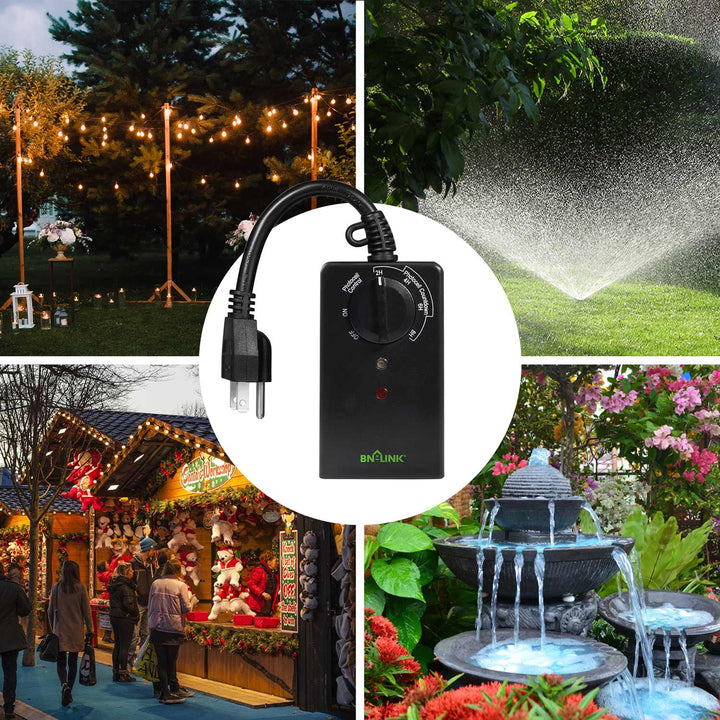 Outdoor 24-H Photocell Countdown Timer Weatherproof BN-LINK - BN-LINK