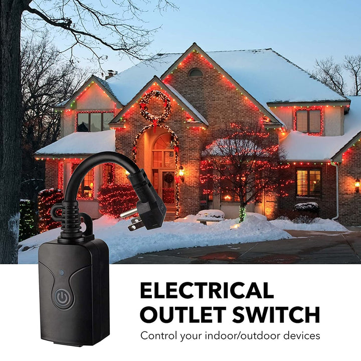 Outdoor Indoor Wireless Remote Control 3-Prong Outlet Heavy Duty 1 Remote/3 Outlets BN-LINK - BN-LINK