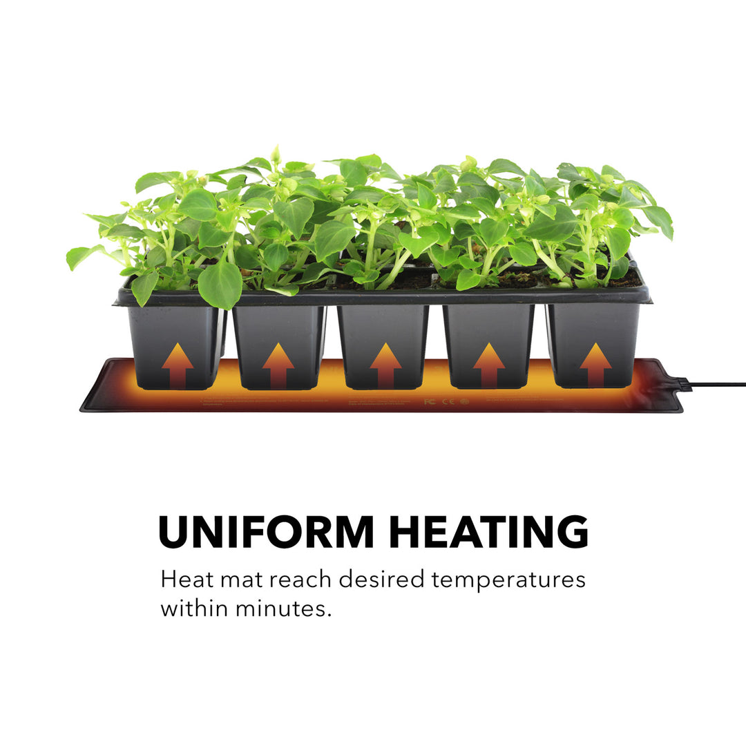 BN-LINK Durable Seedling Heating Mat Warm Hydroponic Waterproof 3" x 20" - BN-LINK