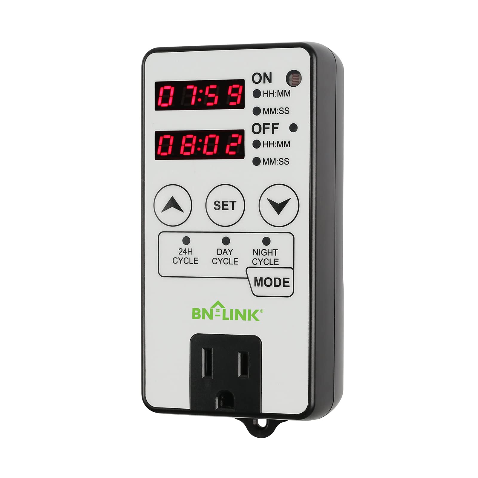 Digital Timer Outlet Short Period Repeat Cycle Intermittent Interval Timer Programmable BN-LINK - BN-LINK