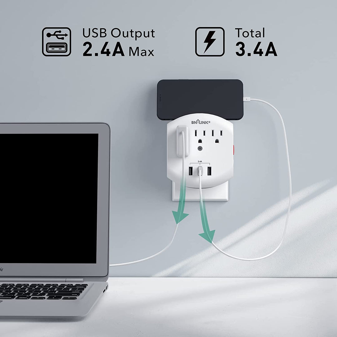 BN-LINK Surge Protector With 8 Outlets E Timer - BN-LINK