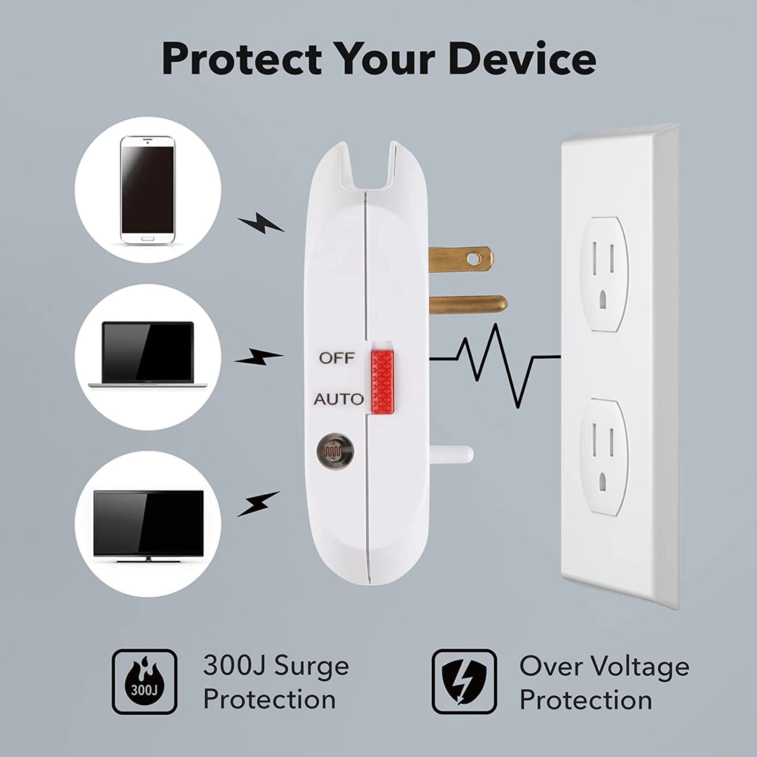 Multi Plug USB Wall Outlet Surge Protector with 3 Outlets, 3 USB Charging Ports BN-LINK - BN-LINK