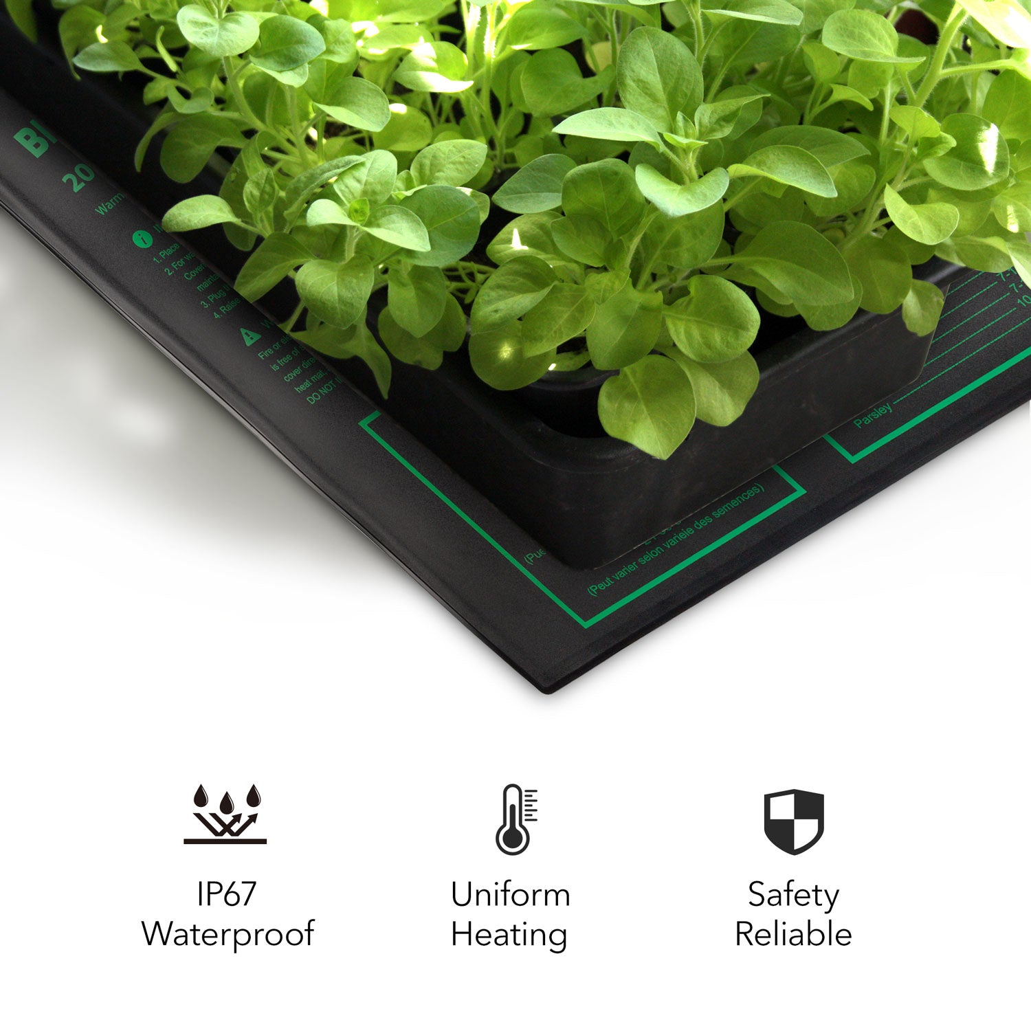 Durable Seedling Heat Mat Warm Hydroponic Heating Pad Waterproof 20