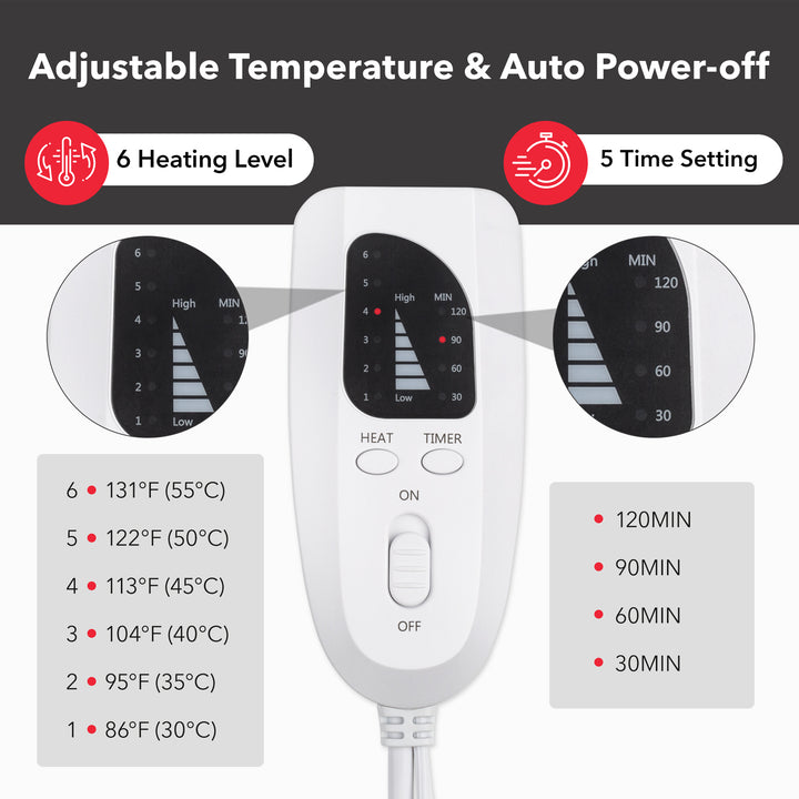 Heating Pad for Neck and Shoulders 16"x23" Neck Pain Relief BN-LINK - BN-LINK