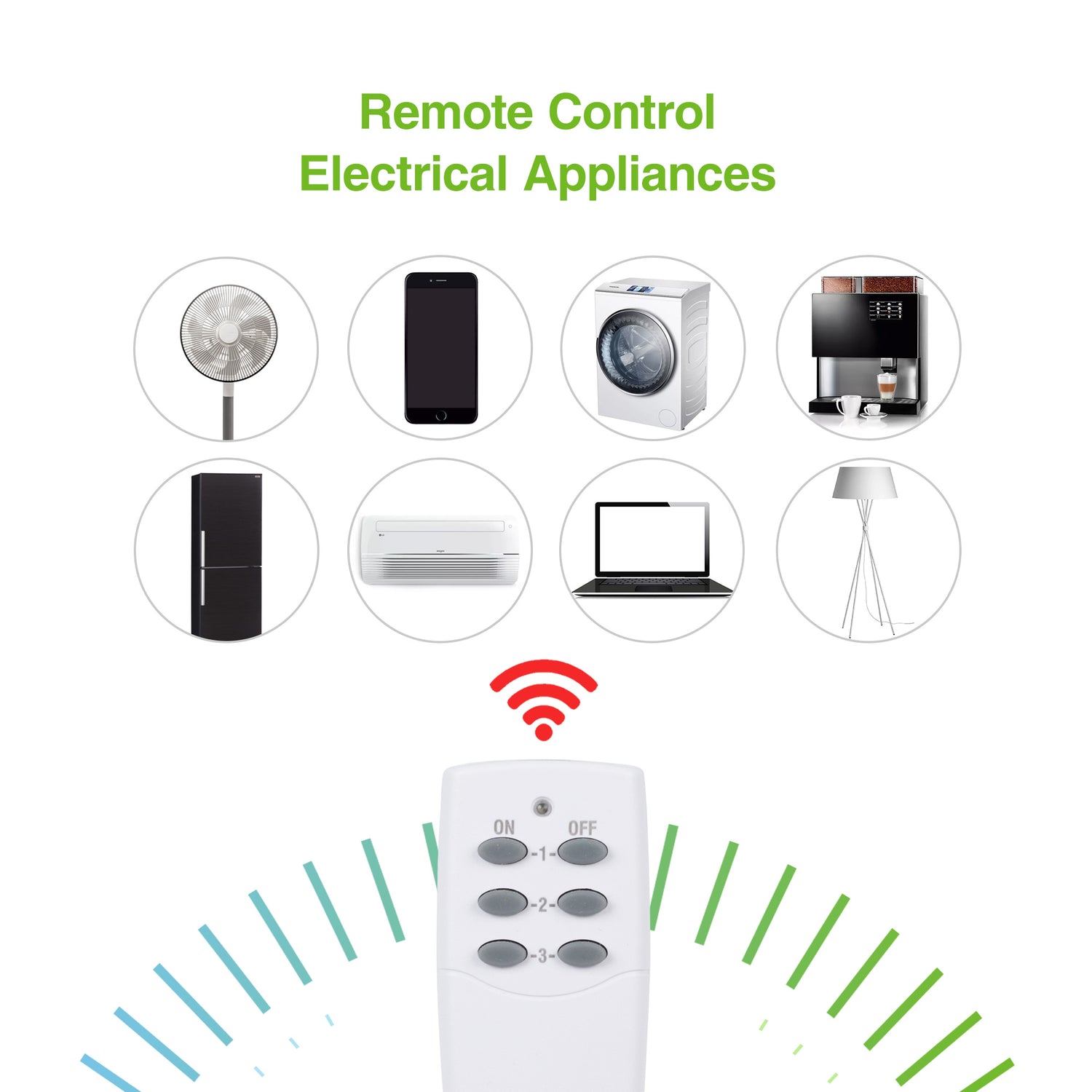 Wireless Remote Control Wall Socket (1 Remote + 3 Outlets) | BN-LINK
