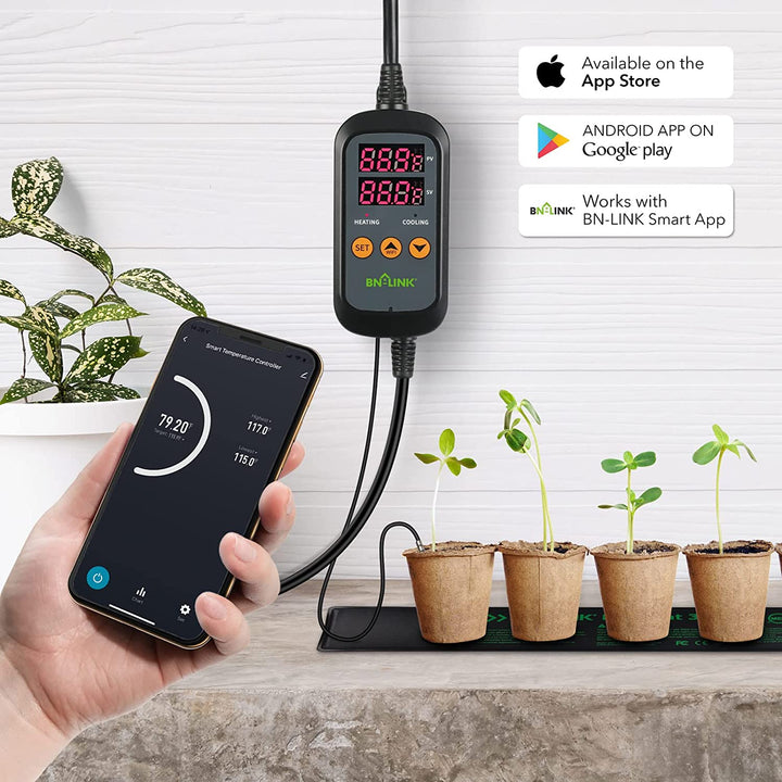 Smart WiFi Digital Temperature Controller Heating Cooling Works with Alexa and Google Home BN-LINK - BN-LINK