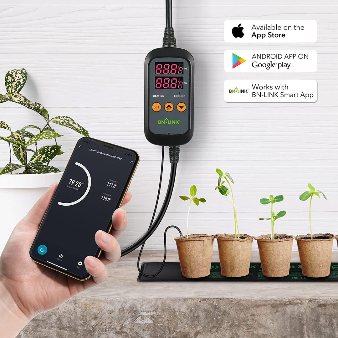 Wired Indoor Outdoor Habitat Thermometer w/ 10-ft Temperature Sensor