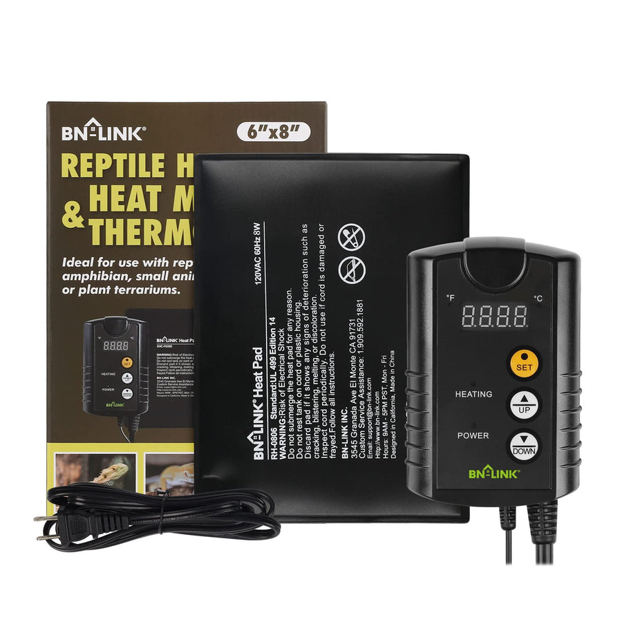 BN-LINK Digital Temperature Controller Thermostat – For Seedling Heat Mats, Reptile Tanks, Incubators (120V, 1000W)