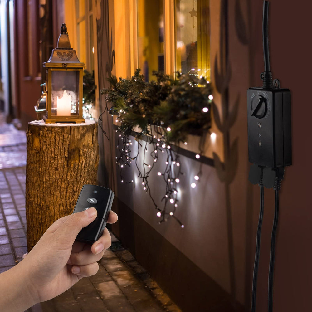 Outdoor 24-Hour Timer Remote Control With Photocell Light Sensor BN-LI