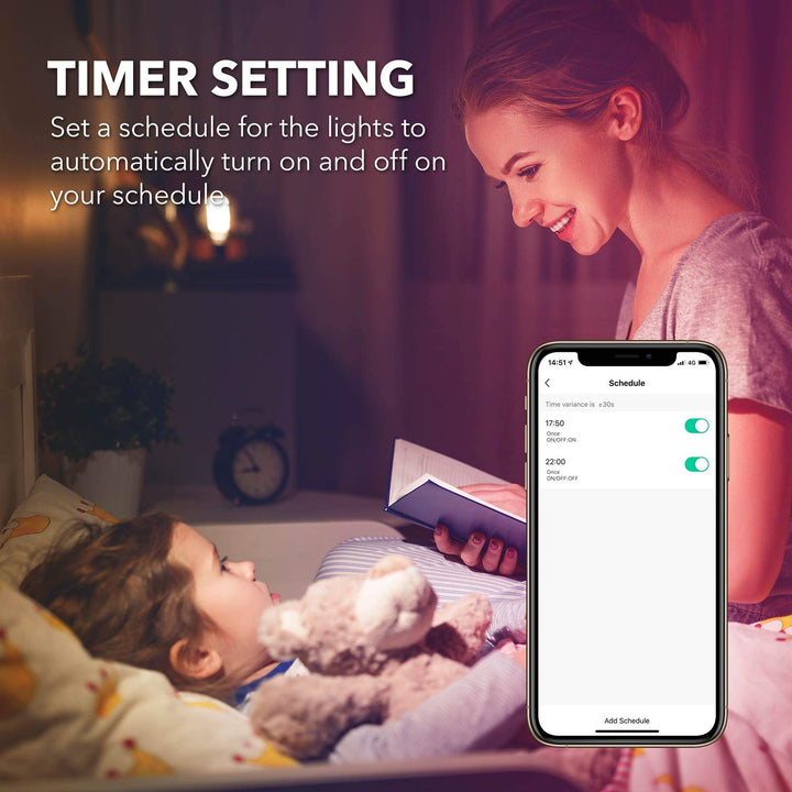Smart LED Strip Lights 16.4ft WiFi RGBW LED Light Strips Work with Alexa and Google Assistant HBN - BN-LINK