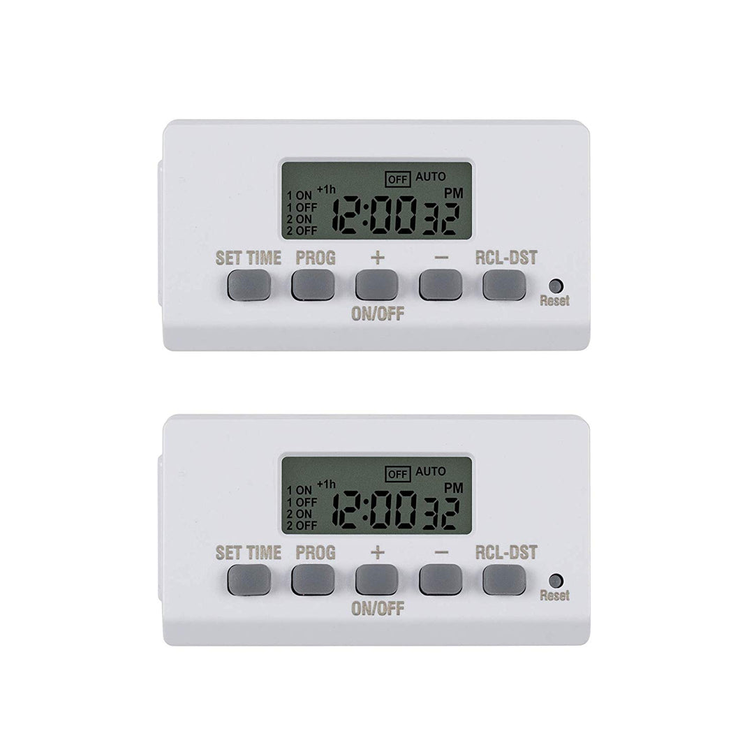 Mini Indoor Stackable 24-Hour Digital Outlet Timer 2 Pack BN-LINK - BN-LINK