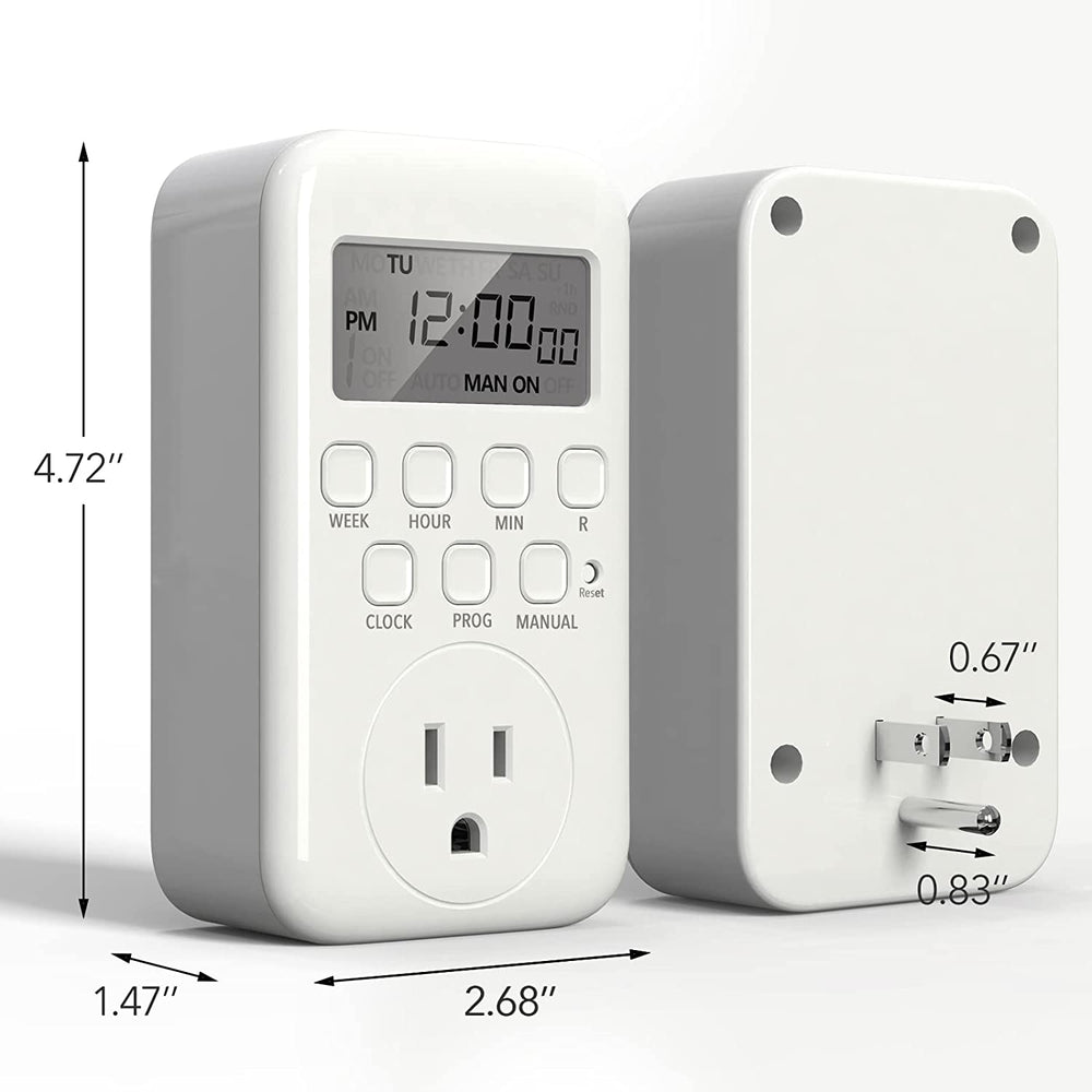 Digital Outlet 7 Day Heavy Duty Programmable 3-Prong Grounded BN-LINK