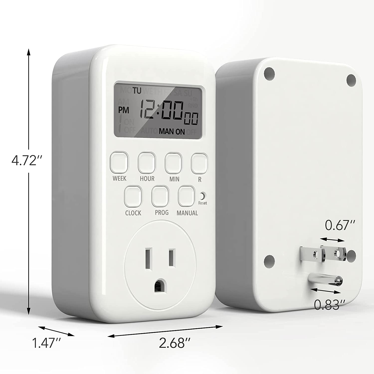 Digital Outlet 7 Day Heavy Duty Programmable 3-Prong Grounded BN-LINK - BN-LINK