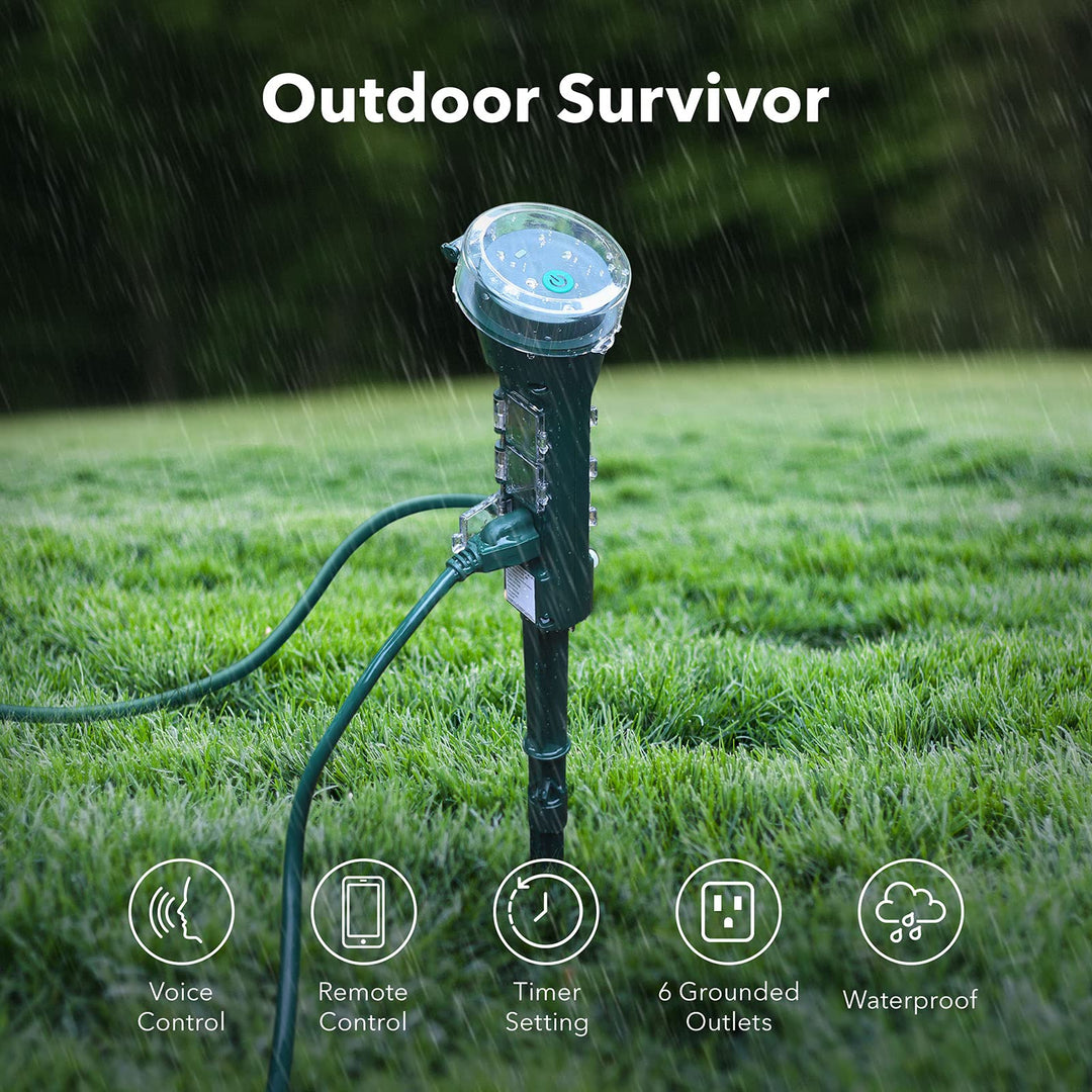 Outdoor Garden Lights with Smartphone Control and Wi-Fi Connection