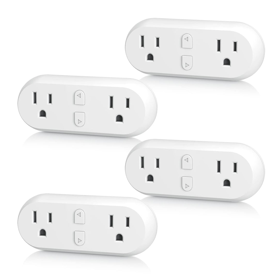 Smart Plug 15A WiFi&Bluetooth Outlet Extender Dual Socket Plugs Compat - BN- LINK