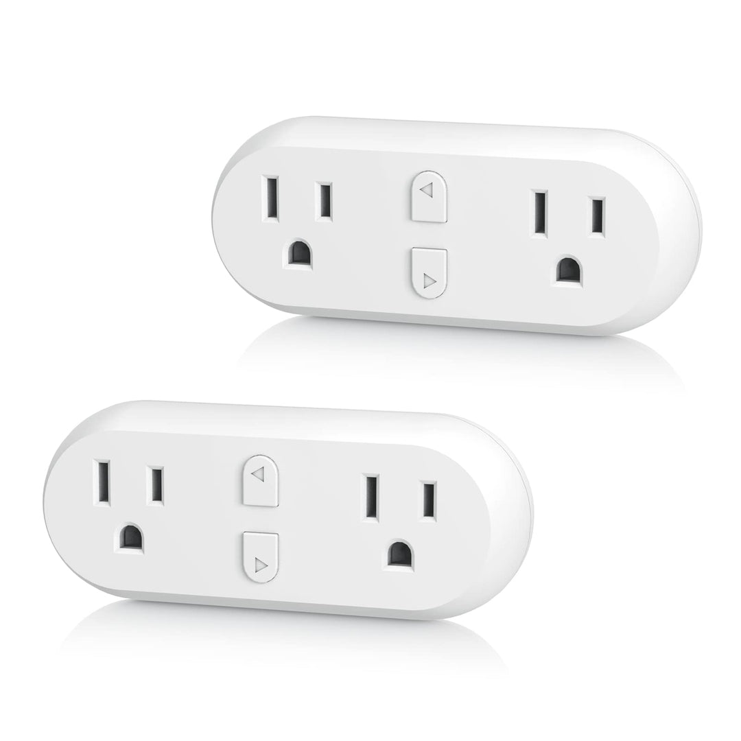 Smart Plug 15A WiFi&Bluetooth Outlet Extender Dual Socket Plugs Compat - BN- LINK